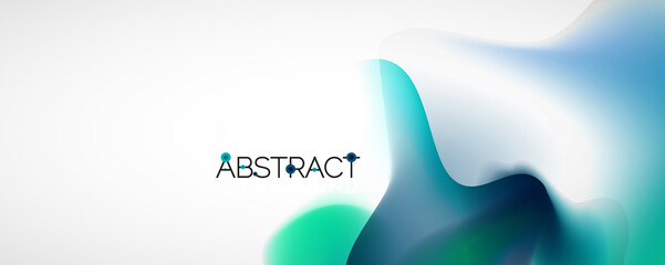 Fluid color gradient abstract background, trendy colorful wallpaper. Vector illustration for placards, brochures, posters, banners and covers