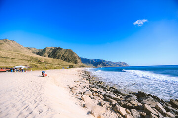 Keawaula Beach Yokohama Bay, West Oahu coast, Hawaii