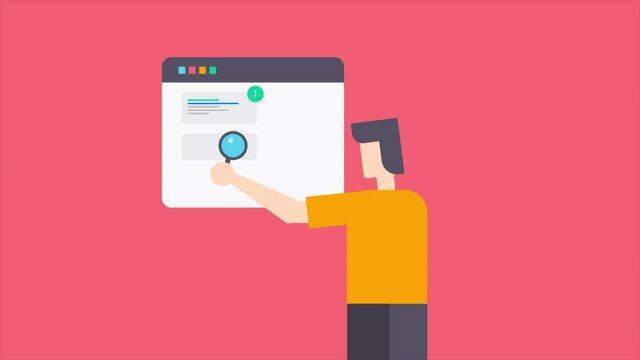 SEO - search engine optimization - seo ranking and increase web traffic strategy, digital marketing concept. 2d animation explainer seo.