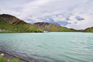 Lago Pehoe in Torres del Paine National Park, Patagonia, Chile