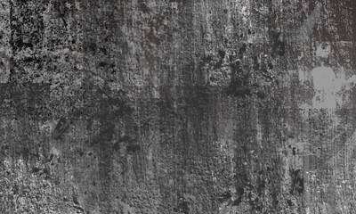 Black and white grunge texture background. Abstract grunge texture on distress wall in the dark. Dirty grunge texture background with space. Smudges on the wall.

