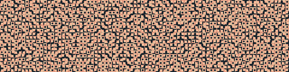 Fototapeta premium Abstract Geometric Pattern generative computational art illustration