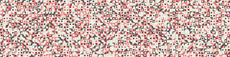 Fototapeta premium Abstract Geometric Pattern generative computational art illustration