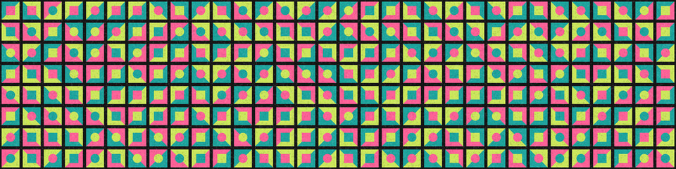 Abstract Geometric Pattern generative computational art illustration