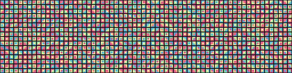 Abstract Geometric Pattern generative computational art illustration