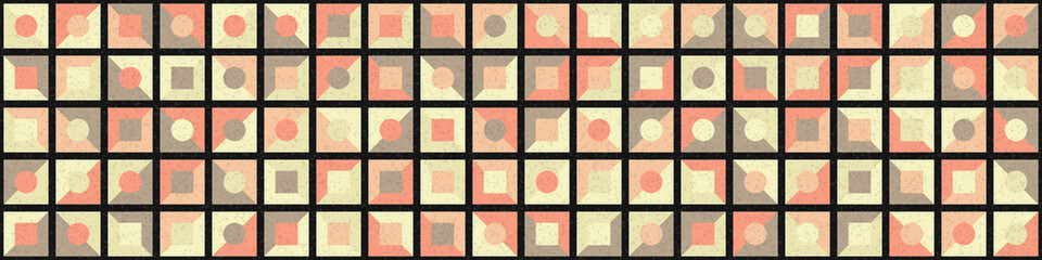 Abstract Geometric Pattern generative computational art illustration