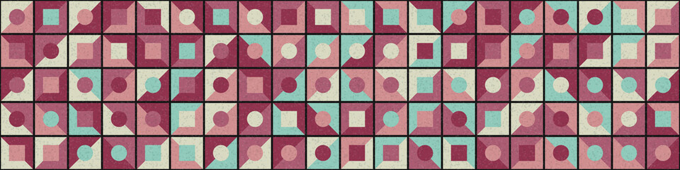 Abstract Geometric Pattern generative computational art illustration