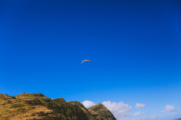 Paragliding at Makapuu point, Oahu, Hawaii
