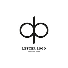 DP logo. Initial letter DP logotype. Simple concept for company and business.