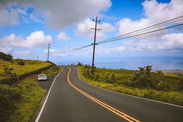Fototapeta na wymiar Kula Hwy, Maui, Hawaii