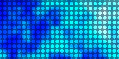 Light BLUE vector template with circles.