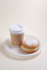 Donut and coffee