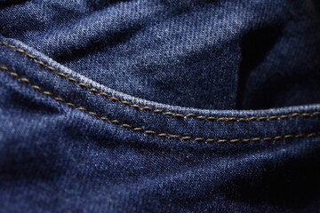 Fototapeta premium Horizontal jeans texture. Stock photo. Shoot on Nikon D810 36MP Lens micro.