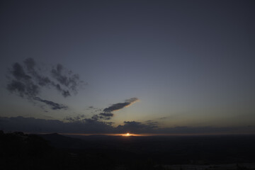 Sunset in the Mountains in Brazil 