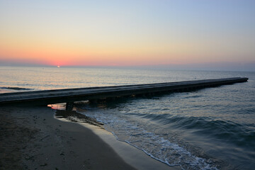 sunset on the beach