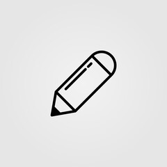 Pencil Icon. Professional, pixel perfect icon optimized for both large and small resolutions.
