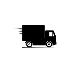 Delivery truck icon isolated on white background