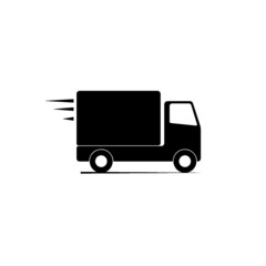 Delivery truck icon isolated on white background