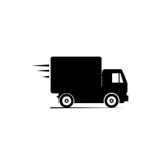 Delivery truck icon isolated on white background