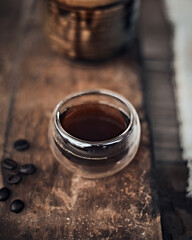 black drip coffee