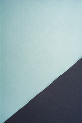 Blue and pink pastel color paper geometric flat lay background