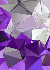 Obraz premium 3d Triangles, abstract background. Design wallpaper.