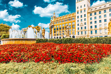 Placa de Catalynia(Square  of Catalunia) ,Barcelona.Spain.