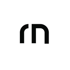 rn m minimal logo icon design vector isolated design