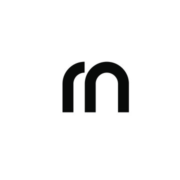 rn m minimal logo icon design vector isolated design
