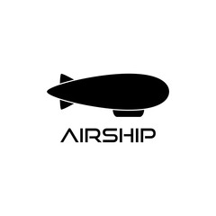 Airship icon isolated on white background