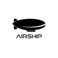 Airship icon isolated on white background