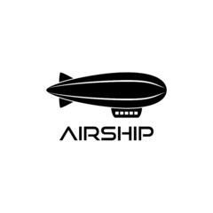 Airship icon isolated on white background