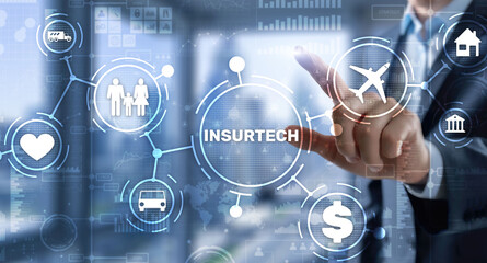 Family car and home travel insurance concept on virtual screen.