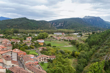Fototapeta na wymiar Frias medieval town in Burgos province, Spain