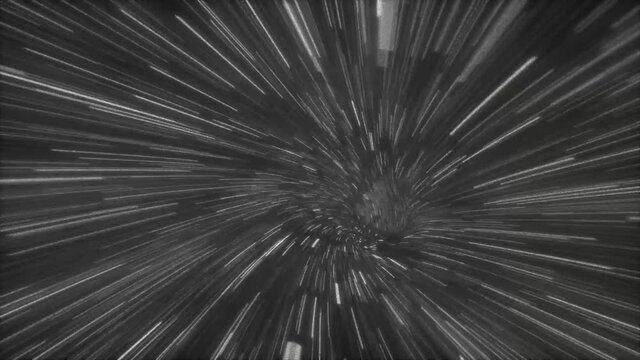 Space Travel Fly Through Galaxy Light Speed 02 4k. High quality 4k footage