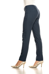 Side view of female formal trousers