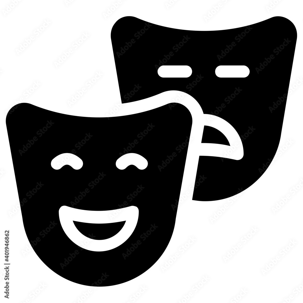 Poster Comedy Mask 