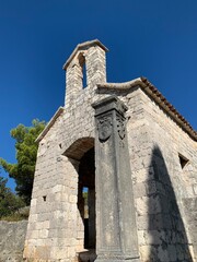 Hvar Insel und Stadt - Dalmatien Kroatien Adria Mittelmeer - Spanische Festung  im Spätsommer