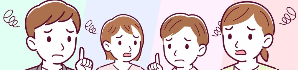 4 young men and women