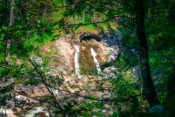 Kuhflucht Wasserfall in der Nähe von Garmisch Partenkirchen in Bayern Deutschland