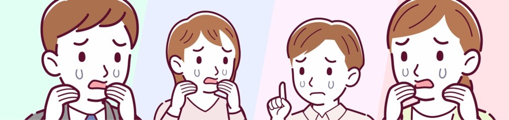 4 young men and women