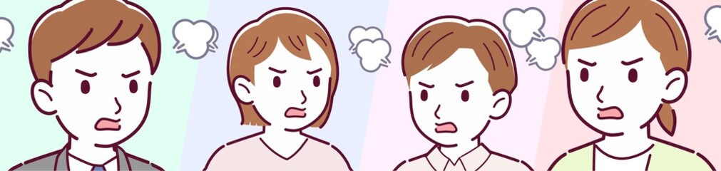 4 young men and women