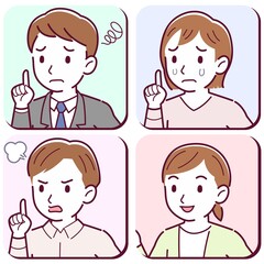 4 young men and women