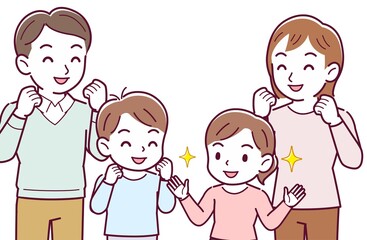 A fun and lively family of four