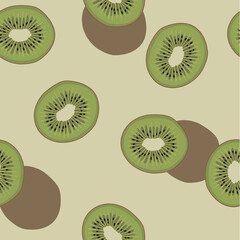 Kiwi seamless pattern