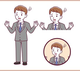 Young new employee in a suit