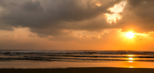 abstract white Cloud on dramatic blue sky free space