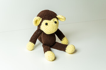 Amigurumi, Schimpanse, Affe, Selbstgemacht, gehäkelt,