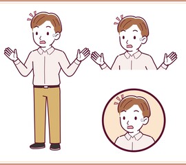 A refreshing man in a shirt