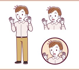 A refreshing man in a shirt